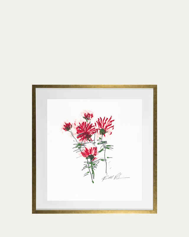 "Red Mums - Flower 1" Giclee by Robert Robinson